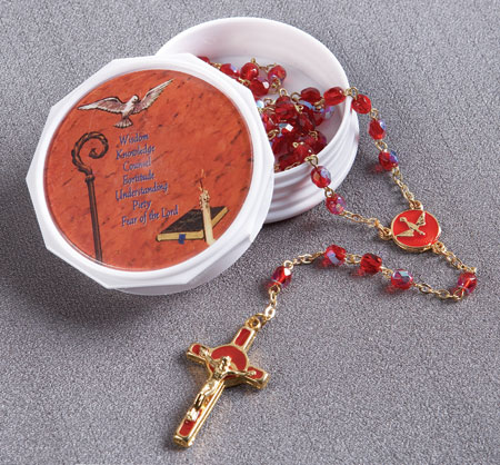 Confirmation Rosary with Case